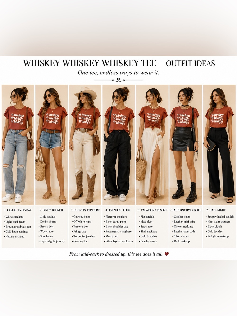 Shyanne Rust Whiskey Graphic Tee